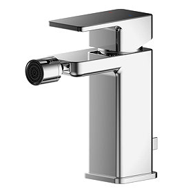 Nuie Windon Chrome Mono Bidet Mixer with Pop-up Waste - WIN306 Large Image