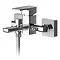 Nuie Windon Chrome Wall Mounted Bath Shower Mixer + Shower Kit - WIN316 Large Image
