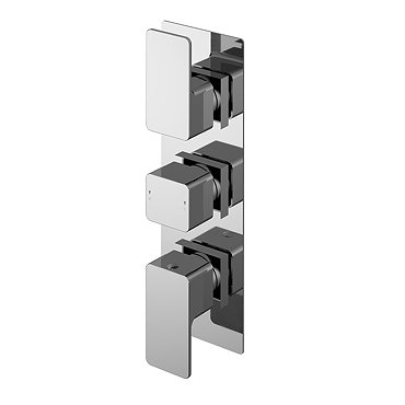 Nuie Windon Triple Concealed Thermostatic Shower Valve - WINTR02  Profile Large Image