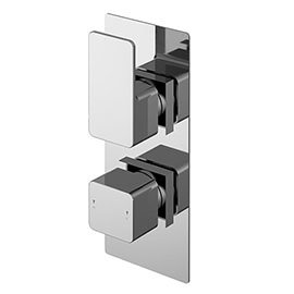 Nuie Windon Twin Concealed Thermostatic Shower Valve - WINTW01 Medium Image