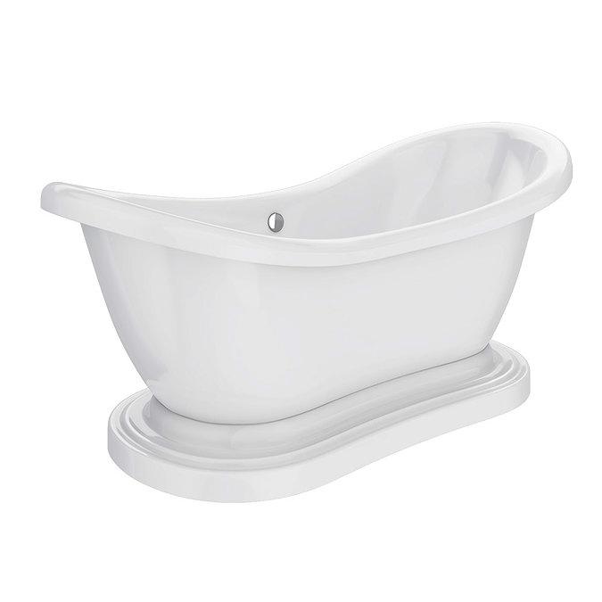 Oakland 1750 Double Ended Roll Top Slipper Bath with Skirt Feature Large Image
