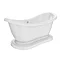 Oakland 1750 Double Ended Roll Top Slipper Bath with Skirt Feature Large Image