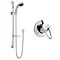 Ultra Ocean Concealed Single Lever Shower Valve + Luxury Slider Rail Kit Large Image