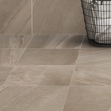 Oceania Stone Grey Floor Tiles - 33 x 33cm  Profile Large Image