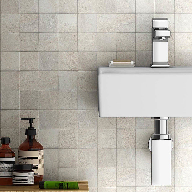 Oceania Stone White Mosaic Wall Tiles Victorian Plumbing