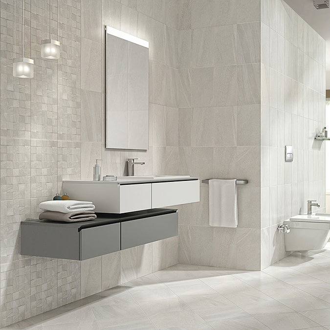 Oceania Stone White Wall Tiles additional Large Image