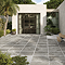 Odea Outdoor Anthracite Stone Effect Floor Tile - 600 x 900mm