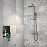 Odetta Grey Stone Effect Wall & Floor Tiles - 330 x 660mm