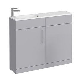 Odyssey Grey Combination Furniture Pack with Chrome Handle (Excludes Pan + Cistern)