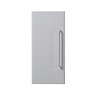 Odyssey 650mm Wall-Hung Cabinet in Light Grey with Chrome Handle