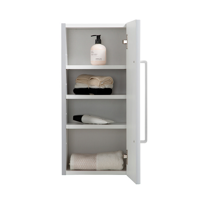 Odyssey Grey Wall Hung Cabinet with Chrome Handle - 650mm
