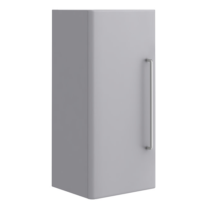 Odyssey Grey Wall Hung Cabinet with Chrome Handle - 650mm