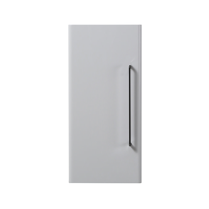 Odyssey Grey Wall Hung Cabinet with Matt Black Handle - 650mm