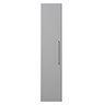 Odyssey Grey Wall Hung Tall Storage Unit with Chrome Handle - 1400mm