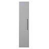 Odyssey Grey Wall Hung Tall Storage Unit with Matt Black Handle - 1400mm