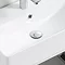 Odyssey Grey Wall Hung Vanity Unit - 600mm Wide with Brushed Brass Handle