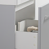 Odyssey Grey Wall Hung Vanity Unit - 600mm Wide with Chrome Handle