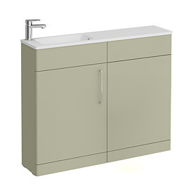 Odyssey Sage Combination Furniture Pack with Chrome Handle (Excludes Pan + Cistern)