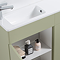 Odyssey Sage Combination Vanity and WC Unit with Brushed Brass Handles and Flush