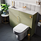 Odyssey Sage Combination Vanity and WC Unit with Brushed Brass Handle and Flush