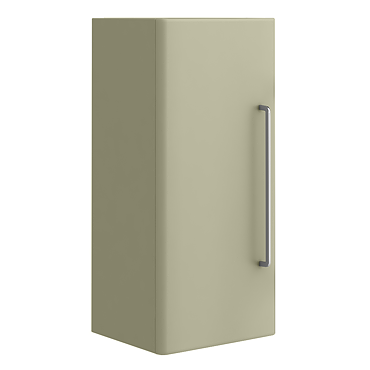Odyssey 650mm Wall-Hung Cabinet in Sage Green with Chrome Handle