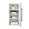 Odyssey Sage Wall Hung Cabinet with Matt Black Handle - 650mm