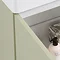 Odyssey Sage Wall Hung Cloakroom Vanity Unit - 450mm Wide with Chrome Handle (Left Hand Option)