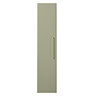 Odyssey Sage Wall Hung Tall Storage Unit with Chrome Handle - 1400mm
