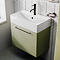 Odyssey Sage Wall Hung Vanity Unit - 600mm Wide with Matt Black Handle