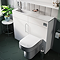 Odyssey White Combination Vanity and WC Unit with Chrome Handle and Flush