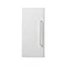 Odyssey White Wall Hung Cabinet with Brushed Brass Handle - 650mm