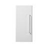 Odyssey White Wall Hung Cabinet with Chrome Handle - 650mm