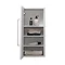 Odyssey White Wall Hung Cabinet with Chrome Handle - 650mm