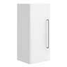 Odyssey White Wall Hung Cabinet with Chrome Handle - 650mm