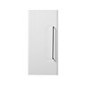 Odyssey White Wall Hung Cabinet with Matt Black Handle - 650mm