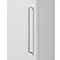 Odyssey White Wall Hung Tall Storage Unit with Chrome Handle - 1400mm