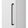 Odyssey White Wall Hung Tall Storage Unit with Matt Black Handle - 1400mm