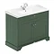 Old London 1000mm 2-Door Cabinet & Basin - Hunter Green Large Image