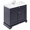 Old London 1000mm 2-Door Cabinet & Basin - Twilight Blue Large Image