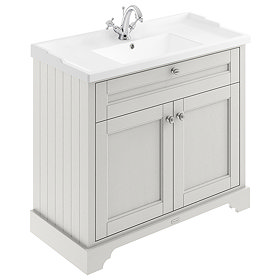 Old London 1000mm 2-Door Cabinet & Basin - Timeless Sand Large Image