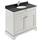 Old London 1000mm Cabinet & Single Bowl Black Marble Top - Timeless Sand Large Image