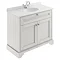 Old London 1000mm Cabinet & Single Bowl Grey Marble Top - Timeless Sand Large Image