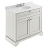 Old London 1000mm Cabinet & 3TH Single Bowl Grey Marble Top - Timeless Sand - LOF481 Large Image