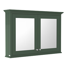 Old London 1050mm Mirror Cabinet - Hunter Green - LON817 Large Image