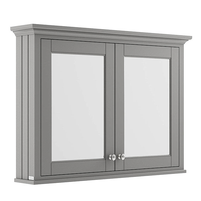 Old London 1050mm Mirror Cabinet - Storm Grey - LON217 Large Image