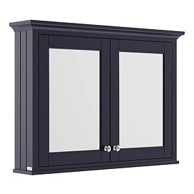 Old London 1050mm Mirror Cabinet - Twilight Blue - LON317 Large Image