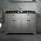 Old London 1200mm Cabinet & Double Bowl Black Marble Top - Storm Grey  Profile Large Image