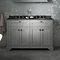 Old London 1200mm Cabinet & Double Bowl Black Marble Top - Storm Grey Profile Large Image