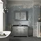 Old London 1200mm Cabinet & Double Bowl Black Marble Top - Storm Grey  Feature Large Image