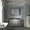 Old London 1200mm Cabinet & Double Bowl Black Marble Top - Storm Grey Feature Large Image